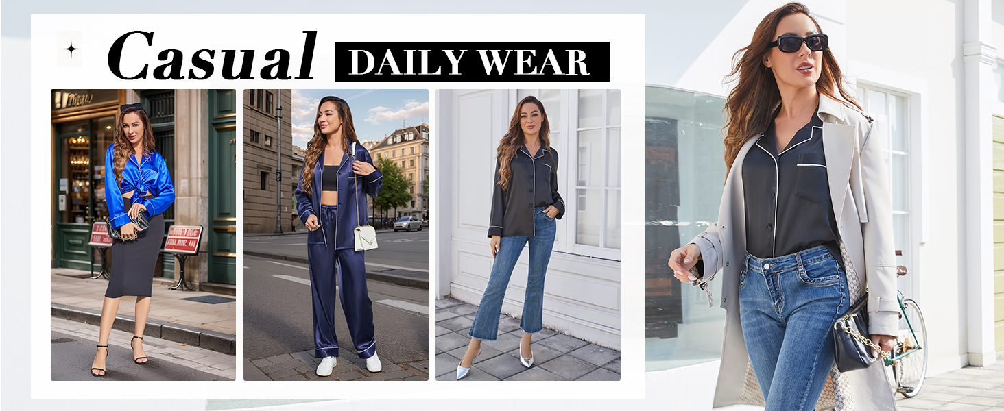 silk pajamas for women
