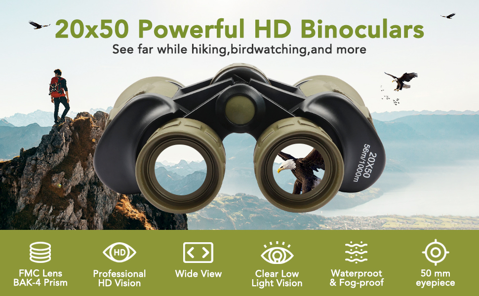 20x50 Binoculars
