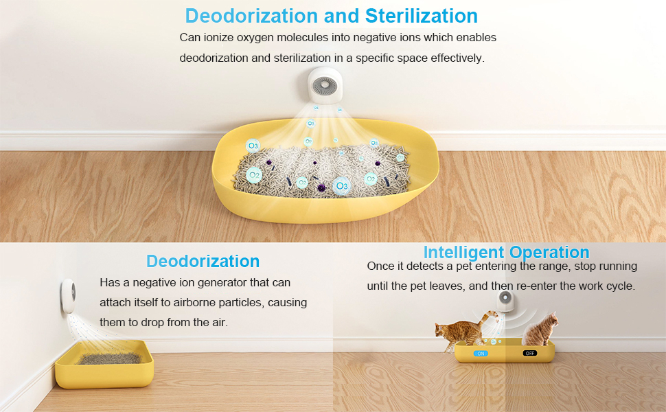 Cat Litter Deodorizer, 3.0 Upgraded Cat Litter Box Odor Eliminator