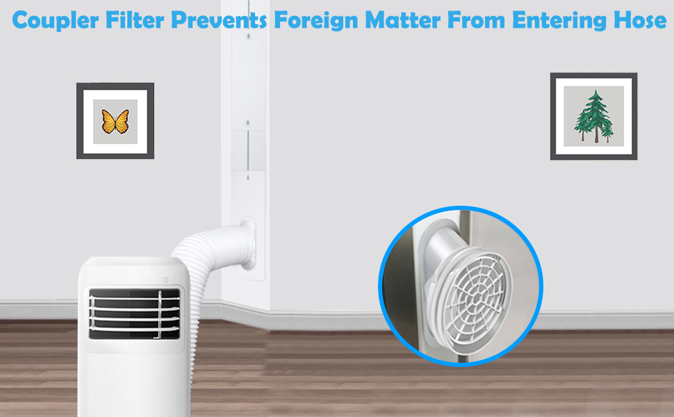 Universal Portable Air Conditioner Window Vent Kit for 5.1 & 5.9 Inch