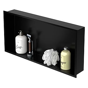 LuxeBath wandnis roestvrij staal doucheplank inbouwplank doucheplank enkele plank opslag badkamer