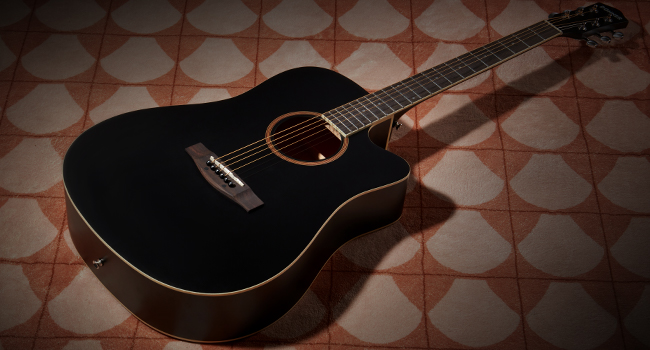 DONNER アコースティックギター ブラック Donner DAG-1CB Black Beginner Acoustic Guitar Full Size