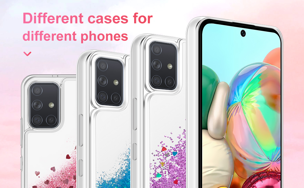 Qiinogow Case Compatible with Motorola Moto G14, Glitter Case With Quicksand Flowing Liquid, Clear Transparent TPU Gel Silicone ShockProof Protective Phone Cover for Girls (Pink) 11 2