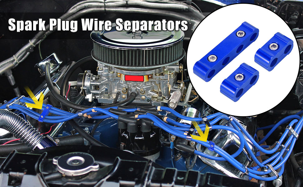 X AUTOHAUX 1 Set 8mm Car Engine Spark Plug Wire Separator