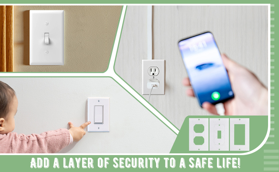 30 Pack Wall Plate Insulation Gasket Wall Gasket Replacement Outlet