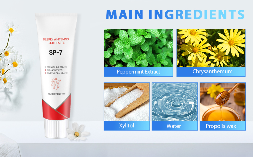 sp7 probiotic toothpaste whitening, sp-6 ultra whitening toothpaste