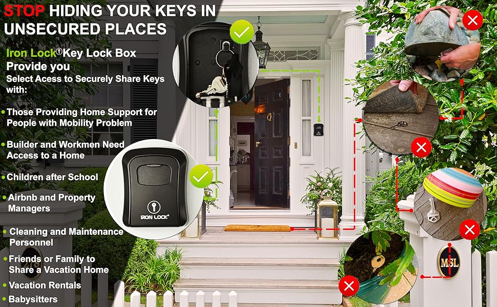 lockbox kids after school cleaning personnel lock box for home with code realtor hide keys