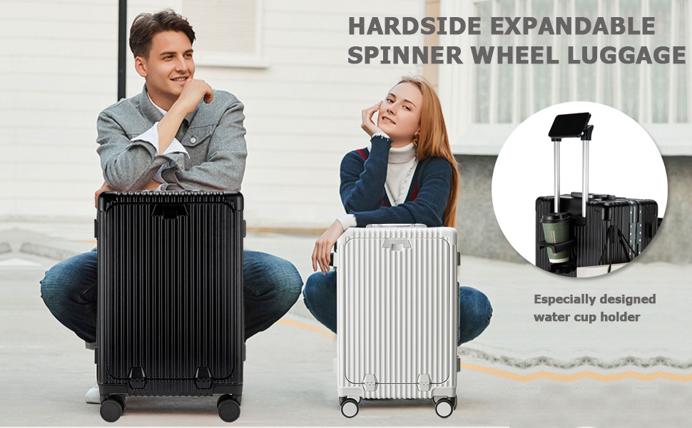 feilario Hardside Expandable Spinner Wheel Luggage, BuiltIn TSA lock