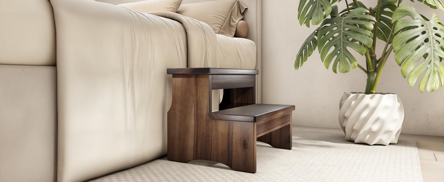 wooden step stool
