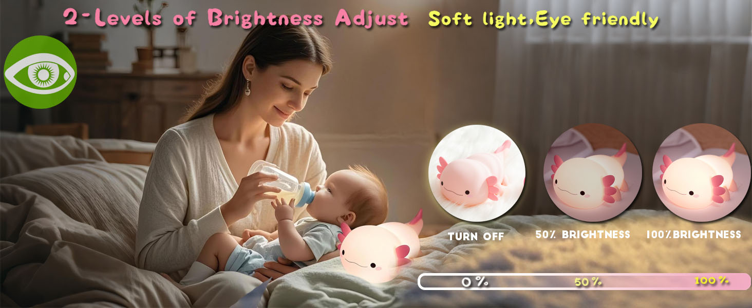Axolotl night light for baby