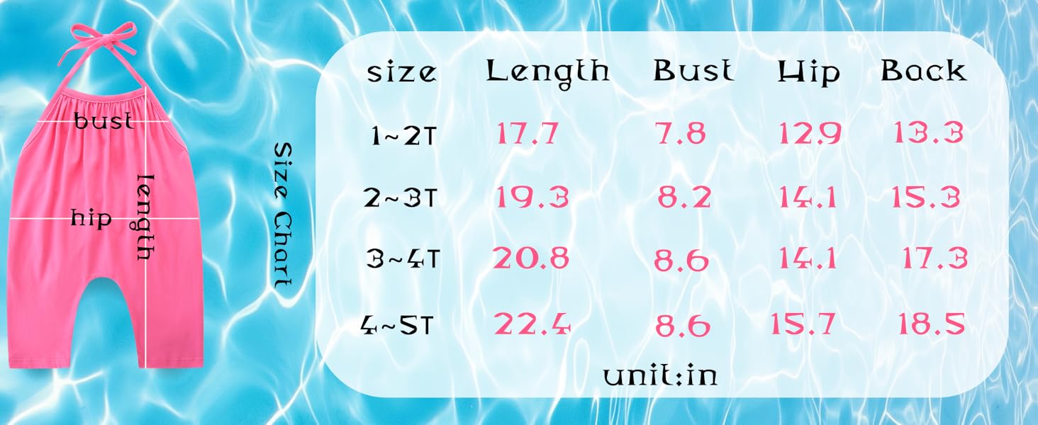 Toddler Girls Cute Harem Halter Romper Pants with Pockets