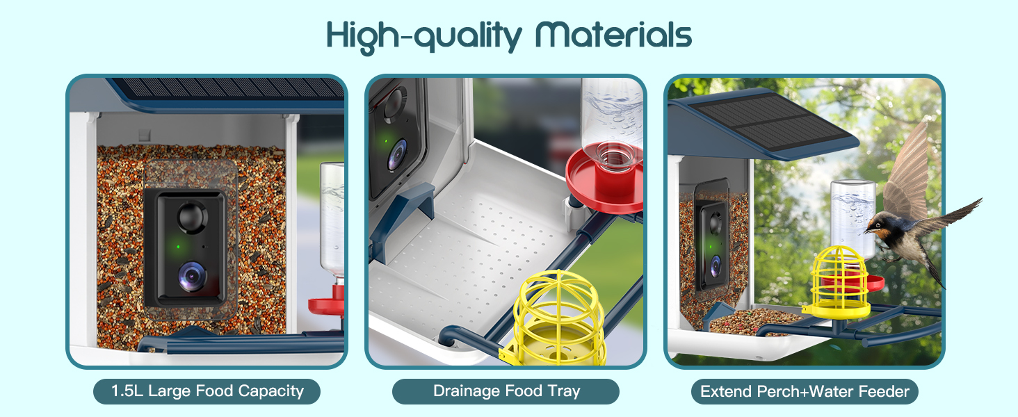 camera bird feeder with free ai