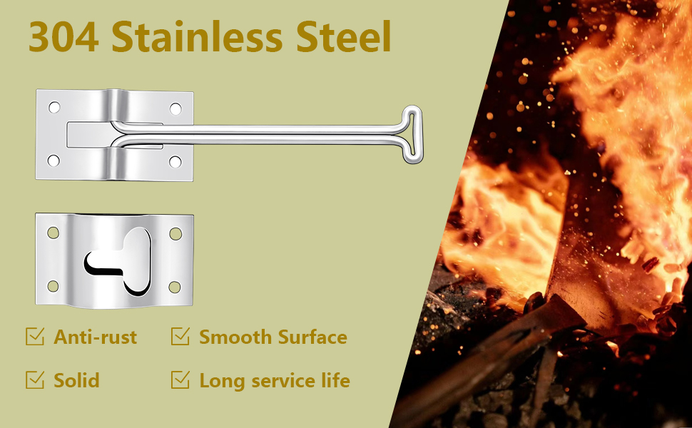 RV Door Holder Catch Latch, 2 Set 304 Stainless Steel 6