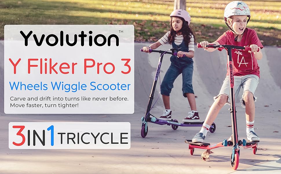 FLIKER Ｆ3 Yvolution Y Fliker Air A3 Kids Drifting Scooter | Swing