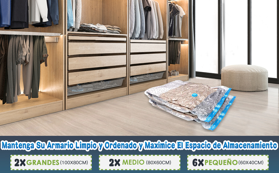 guardar ropa al vacío