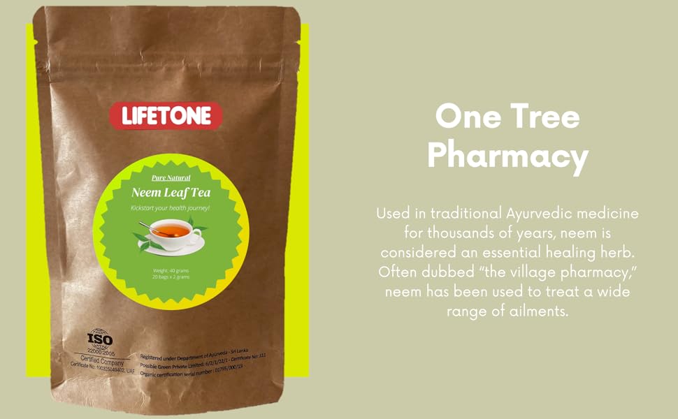 neem leaf tea, one tree ayurvedic 