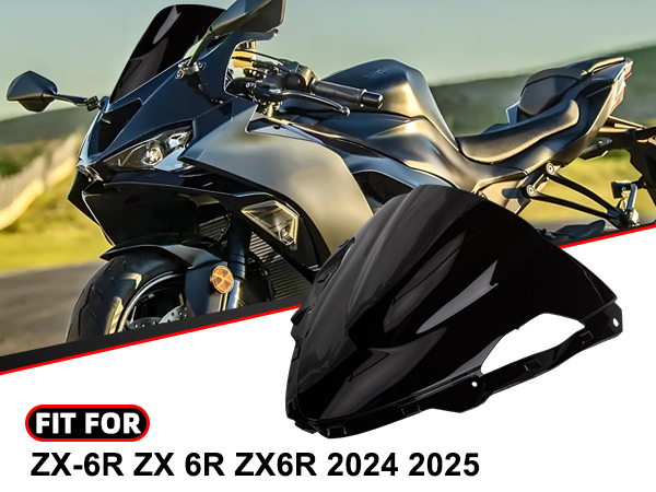 Amazon.com: PSLER Double Bubble Windshield for ZX6R 2024