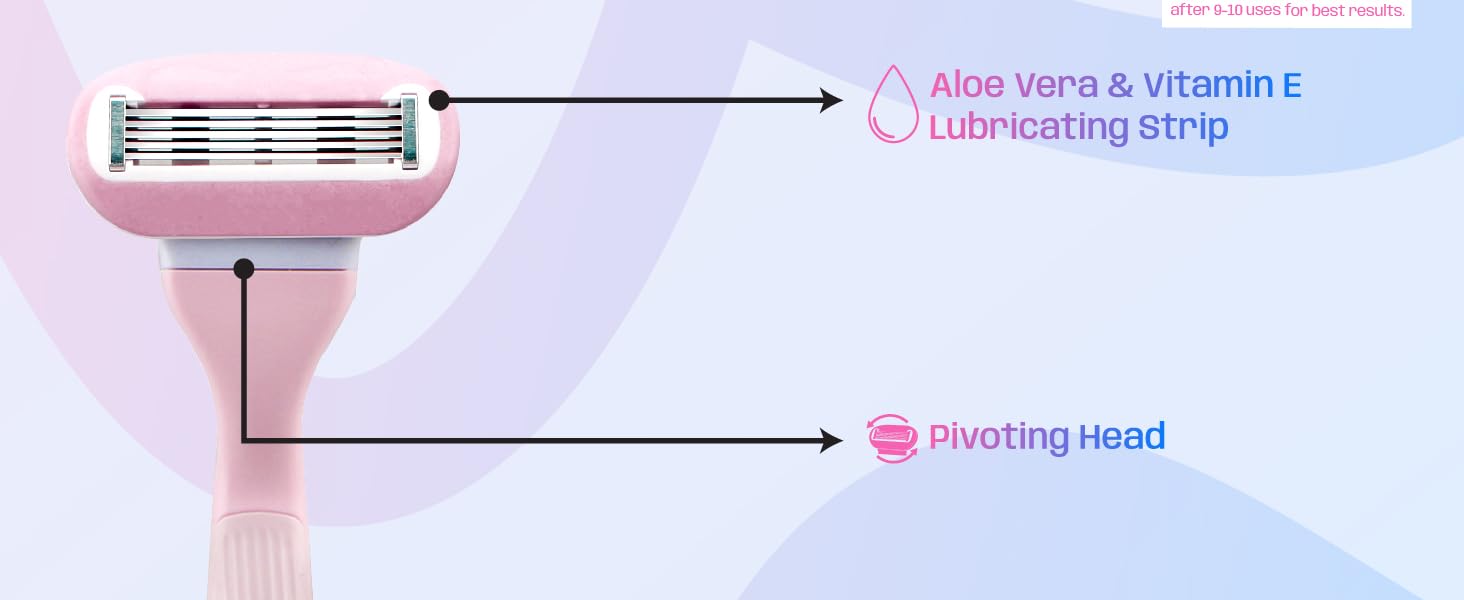 welme razor pink for women full body trim