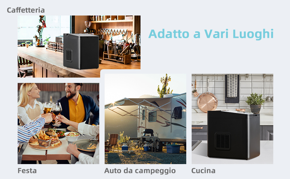 COSTWAY Macchina Del Ghiaccio 15kg/24h, Fabbricatore Di Ghiaccio Con Funziona Autopulizia E Touch, Schermo A LED, Ideale Per Casa Ristorante E Bar (Bianco) 16 4