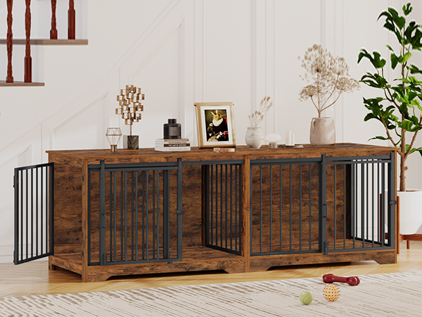 CHIEN　1001 Amazon.com: MAHANCRIS Dog Crate Furniture with Cushion