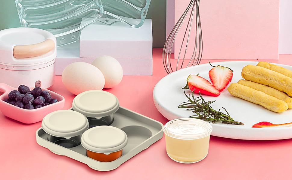 TATBOOMU 4Pcs Salad Dressing Container To Go,4.6oz High