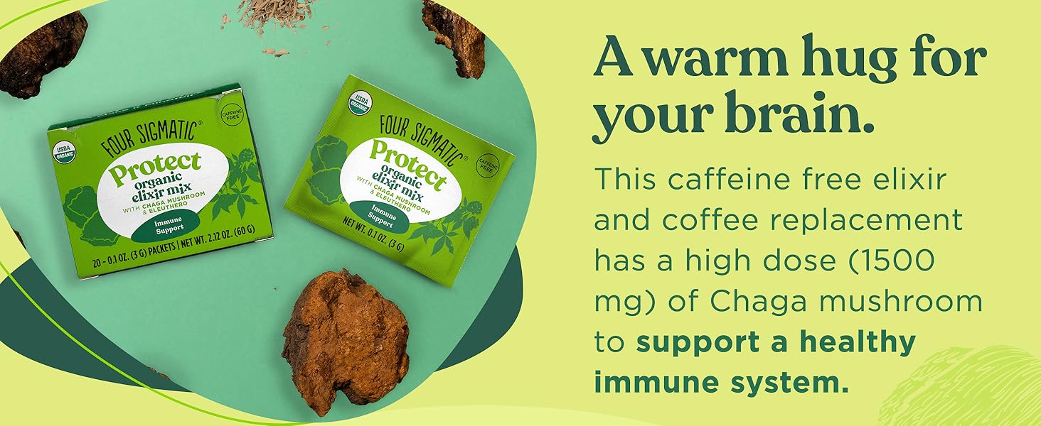 Caffeine free coffee replacement with 1500mg of chaga mushroom