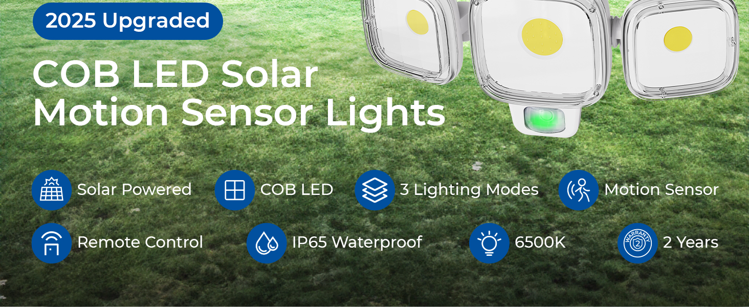 COB LED Solar motion sensor lights