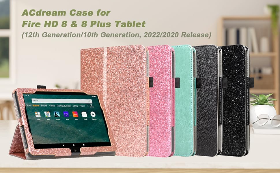 ACdream Case for AllNew Fire HD 8 & 8 Plus Tablet (12th