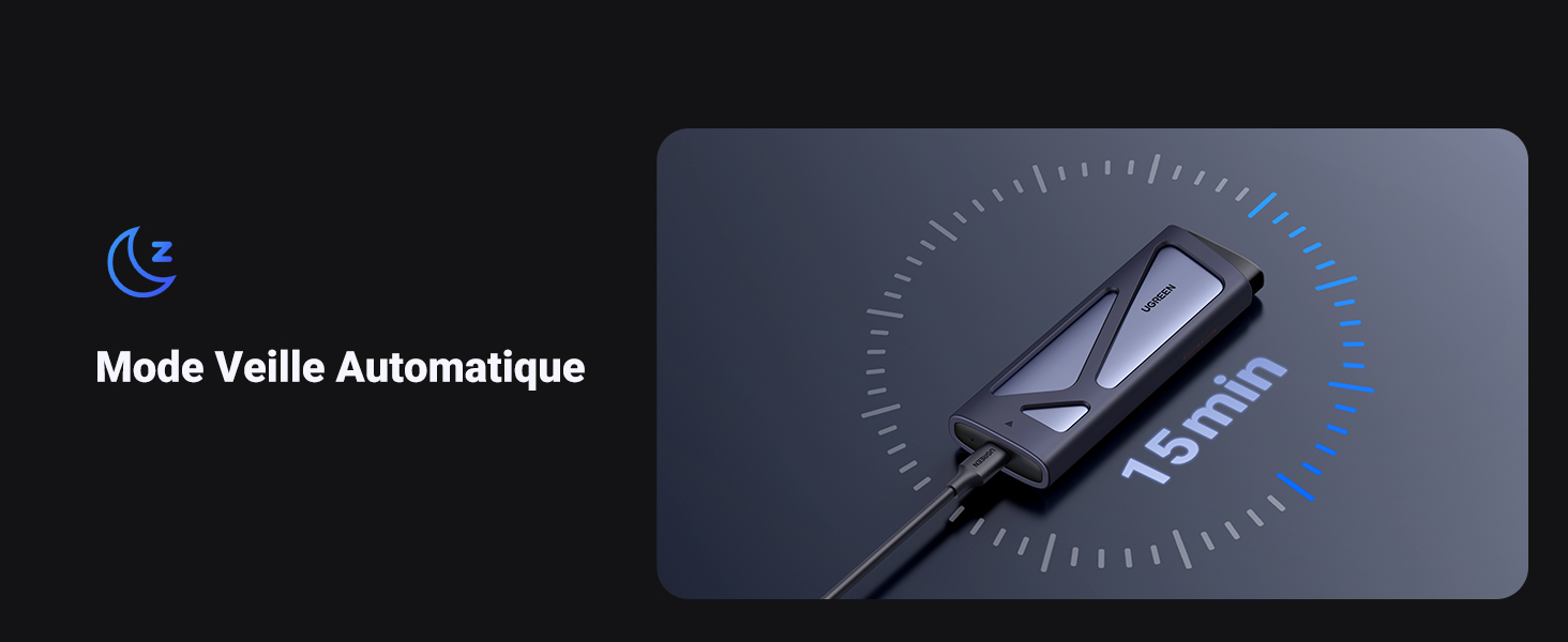 Boîtier SSD M.2 NVMe 10 Gbps