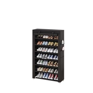 7 shoe rack black