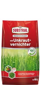 Substral 3 in 1 Komplett Rasendünger mit Unkrautvernichter und ...