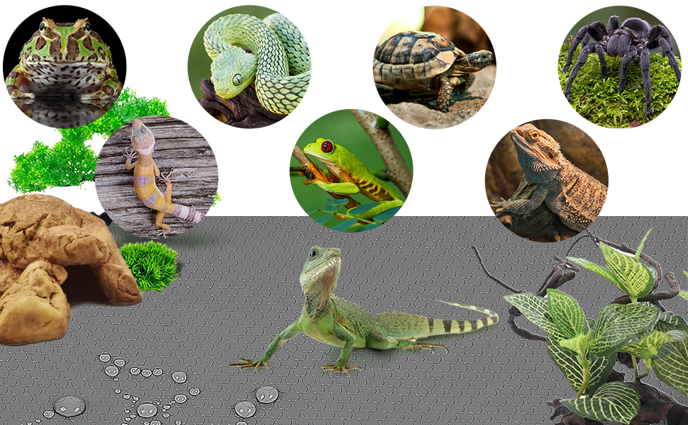 Ceadyxiao Large Reptile Carpet Terrarium Liner Bedding