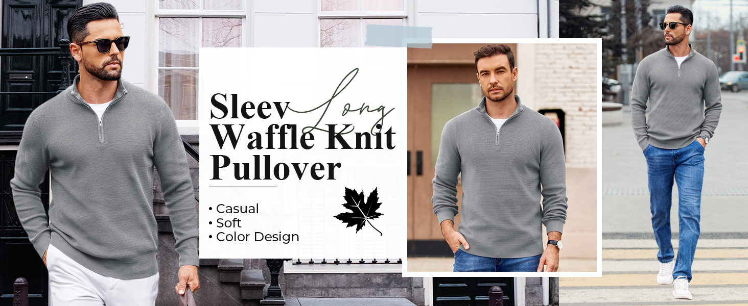 Mens Half Zip Pullover