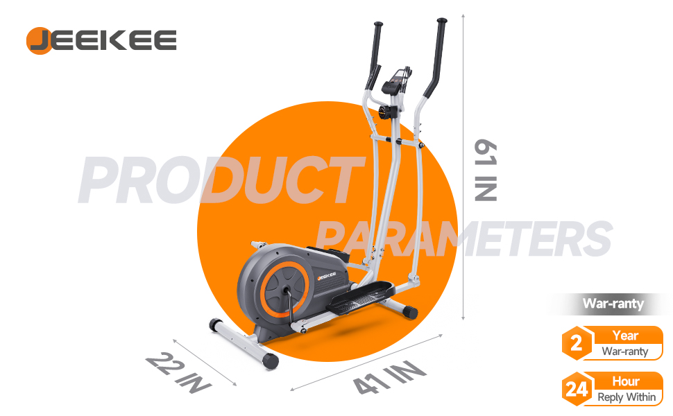 JEEKEE Elliptical Machine, Elliptical Machines for Home Use with 16 Resistance