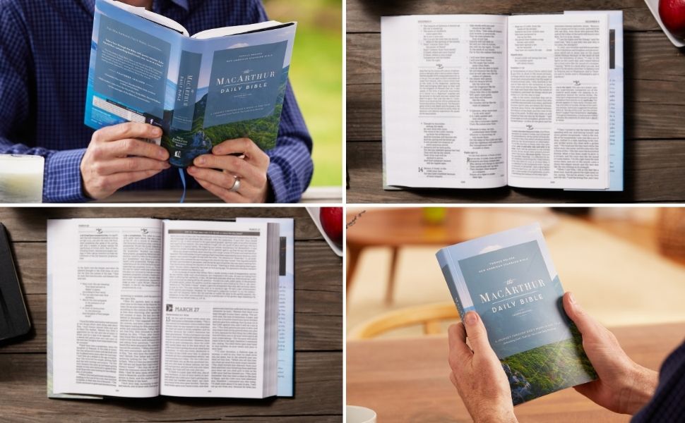 NASB Daily Macarthur travel size easy to read and use holy BIble study bible john macarthur
