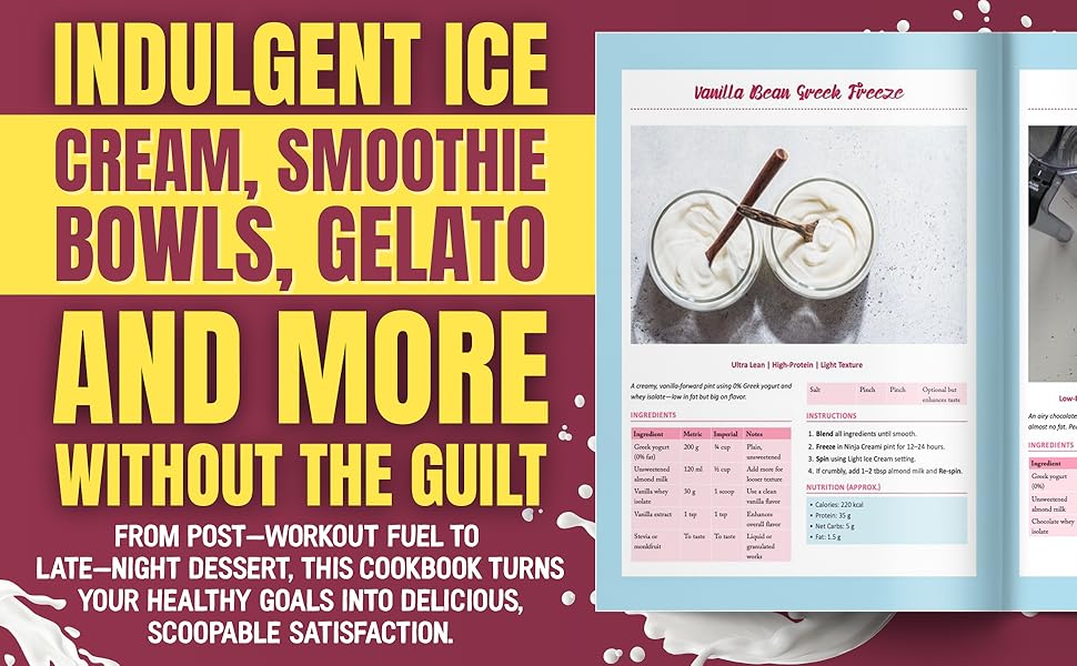 ninja creami high protein no sugar cookbook