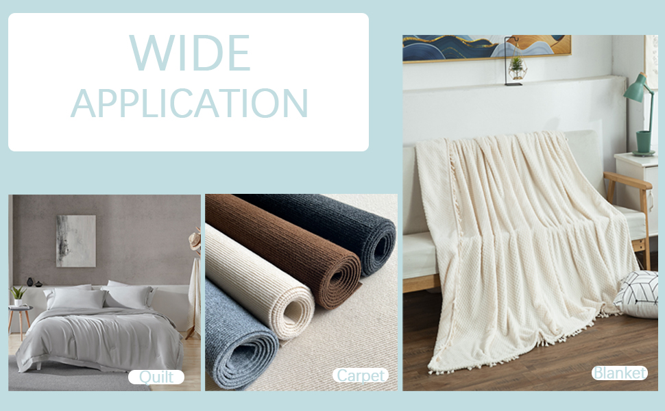 4 Pcs Rug Bags for Storage with 100 Zip Tie, Clear Carpet