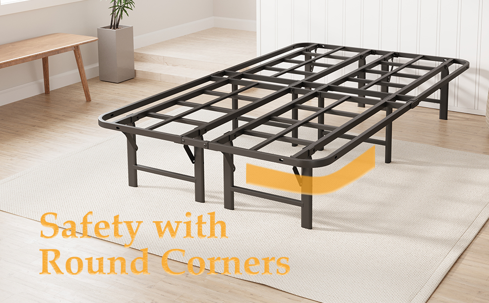 Amazon.com: Wurfuss 14 in High Twin Bed Frame No Box Spring