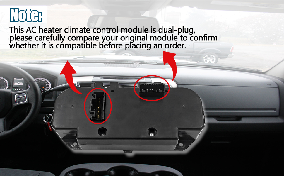 AC Heater Climate Control Unit for 2013-2018 Dodge Ram 1500 2500 3500