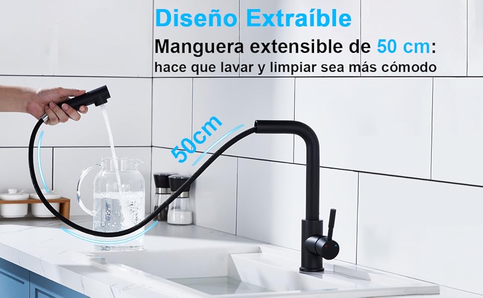 grifo de cocina fregadero  grifo cocina extraible