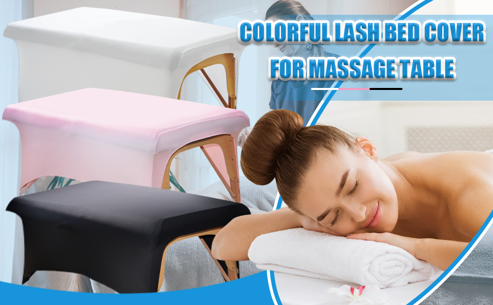 Lash Bed Cover for Eyelash Extensions, Stretchy Massage Bed
