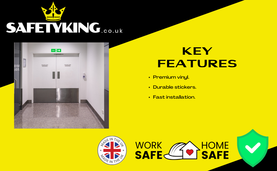 SAFETYKING® Fire Exit Signs Select Style 30cm x 10 cm Fire Exit