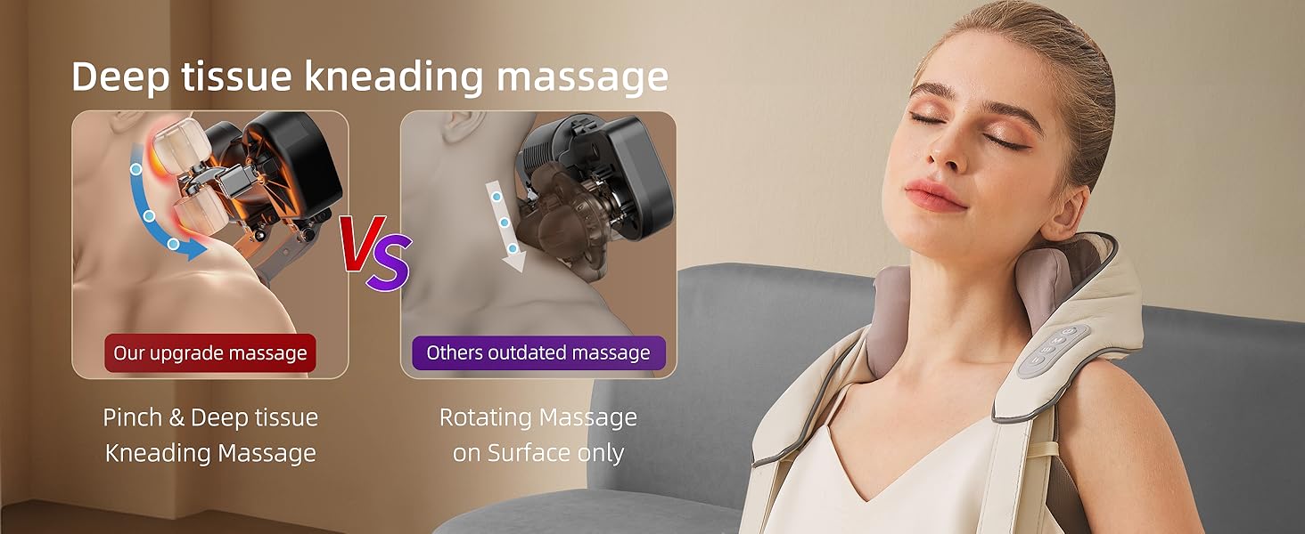 6D KNEADING MASSAGE EXPERIENCE FOR DEEP TISSUE