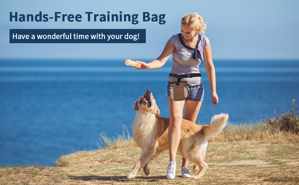 JMJRMUA Dog Treat Pouch, Treat Pouches for Pet Training