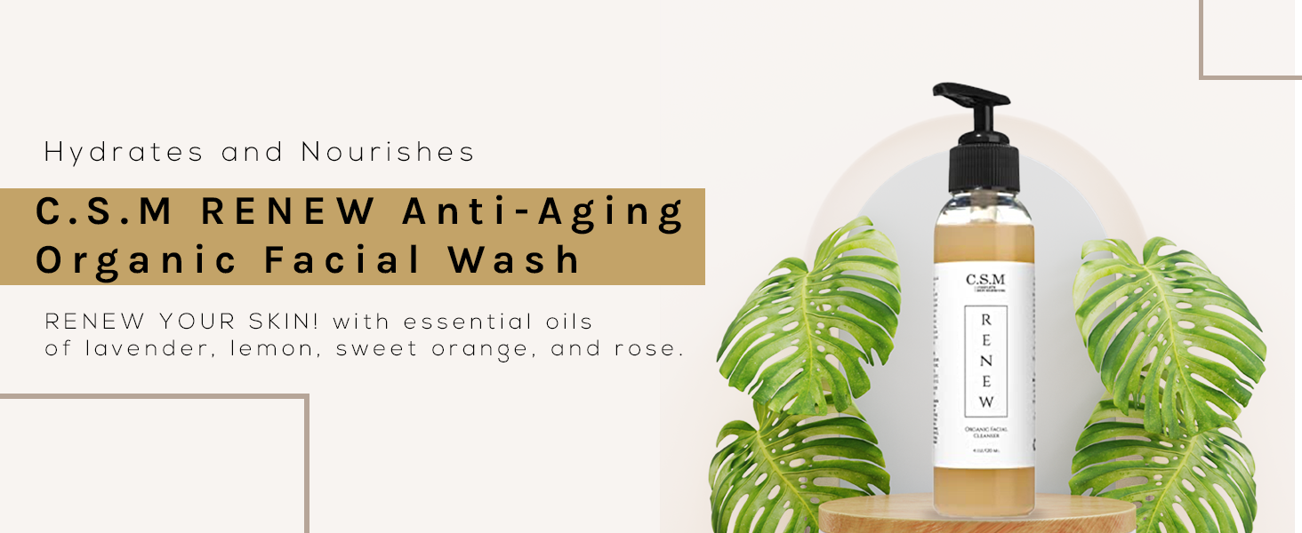 Organic facial wash, facial hydration, facial wash