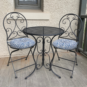 seat cushions for kitchen chairs round bistro chair cushion patio chair pads 2 pack navy grey blue