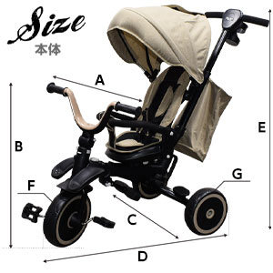 てんと。 大人４〜5人用 Amazon.co.jp: MTK 子供用三輪車 4in1 折りたたみ 手押し棒付き1