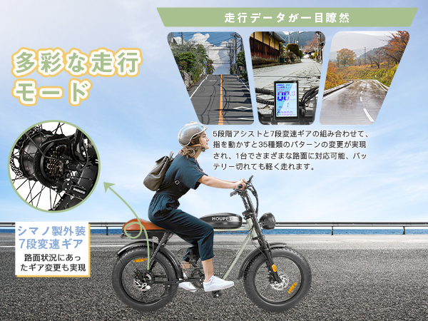 HOUPET 電動アシスト自転車 500W HOUPET 電動アシスト自転車 500W - メルカリ
