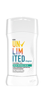 Degree Unlimited Fresh Invisible Solid Antiperspirant Deodorant, 2.7 oz