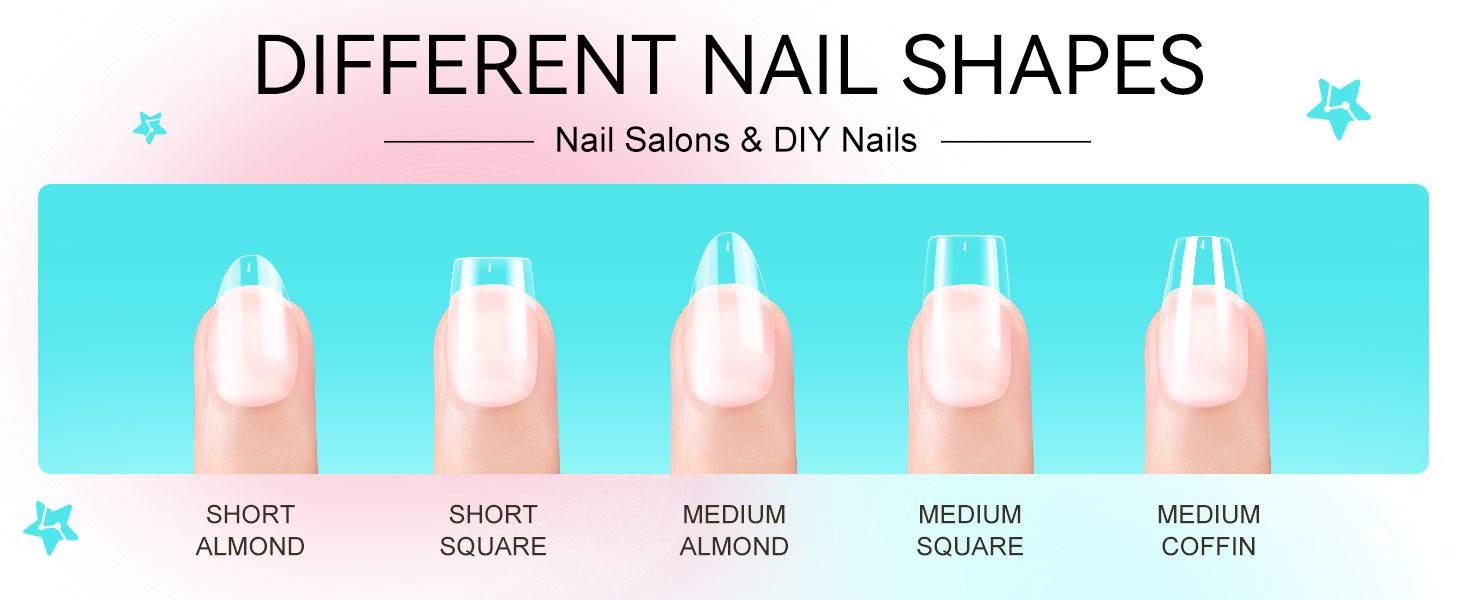 nail tips and glue gel kit